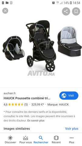 poussette combiné auchan